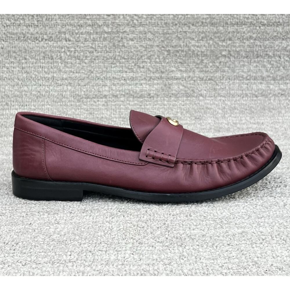 COACH Jolene 13MM Burgundy Leather Loafers Women's Size 9 US NEW - Picture 4 of 16